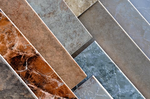 Tile flooring samples